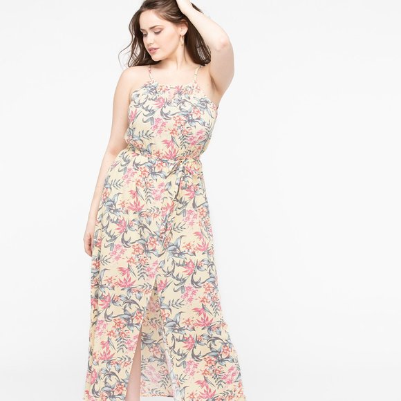 Ricki's Floral Maxi Dress - Cream and Pink - Picture 2 of 8